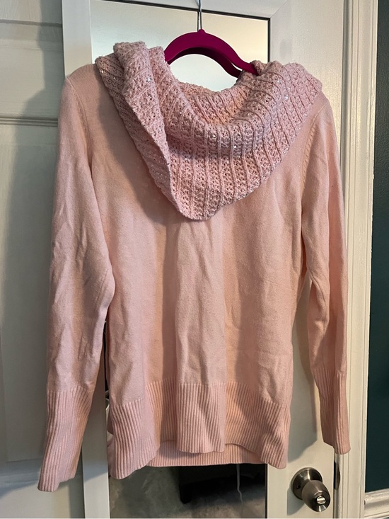 New York & Company Sweaters - New York & Company pink sequin cowl sweater